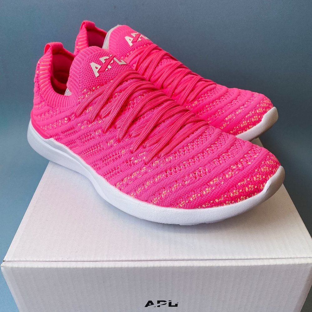 APL Women's Techloom Wave Athletic Running Sneakers Comfort Barbie Fusion Pink 7